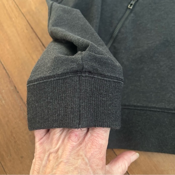 Lululemon Cross Cut Hoodie Heathered Black - Picture 10 of 12